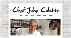 Desktop Screenshot of chefjohncoletta.com